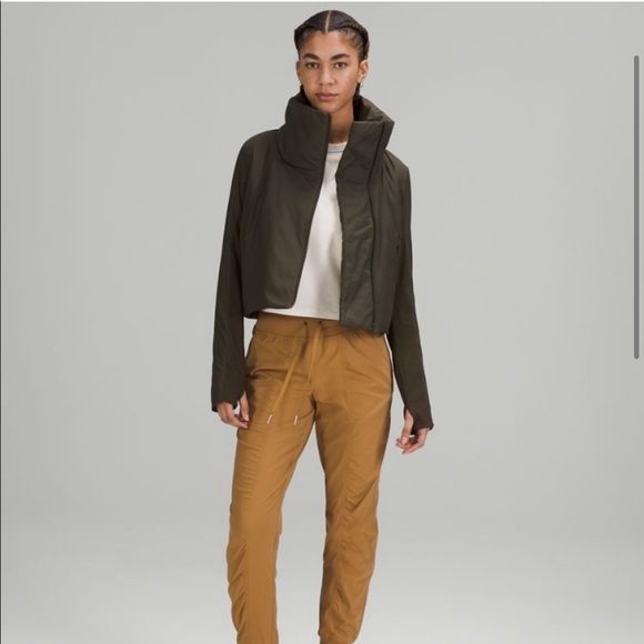 Lululemon City Sleek Jacket Dark Olive 4 - Picture 2 of 15